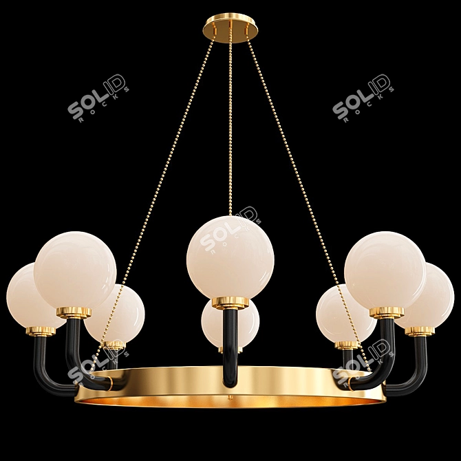 Werner Chandelier: Elegant Lighting Solution 3D model image 2