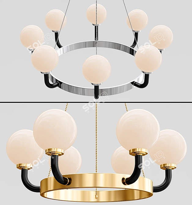 Werner Chandelier: Elegant Lighting Solution 3D model image 6