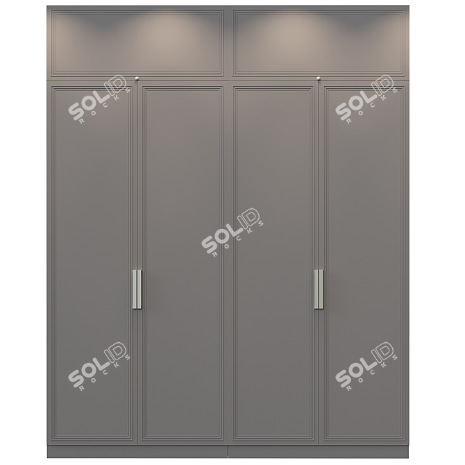 Sleek Modern Cupboard 3D model image 2