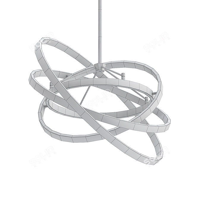 Title: Eichholtz Cassini Chandelier 3D model image 2