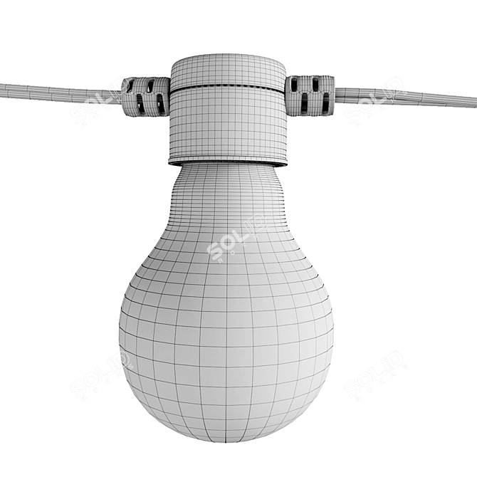 Adjustable Turbosmooth Garland/Bulb String 3D model image 6