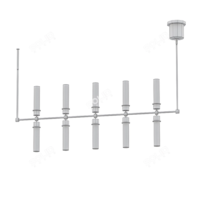 Elegant Glow: Linger 48 Pendant 3D model image 2