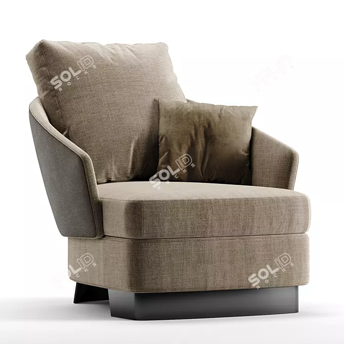 LAWSON Modern Armchair by Minotti 3D model image 10