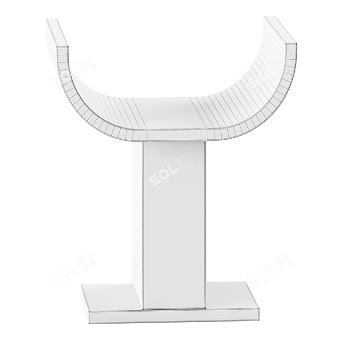 Sleek and Chic Marko Stool 3D model image 3