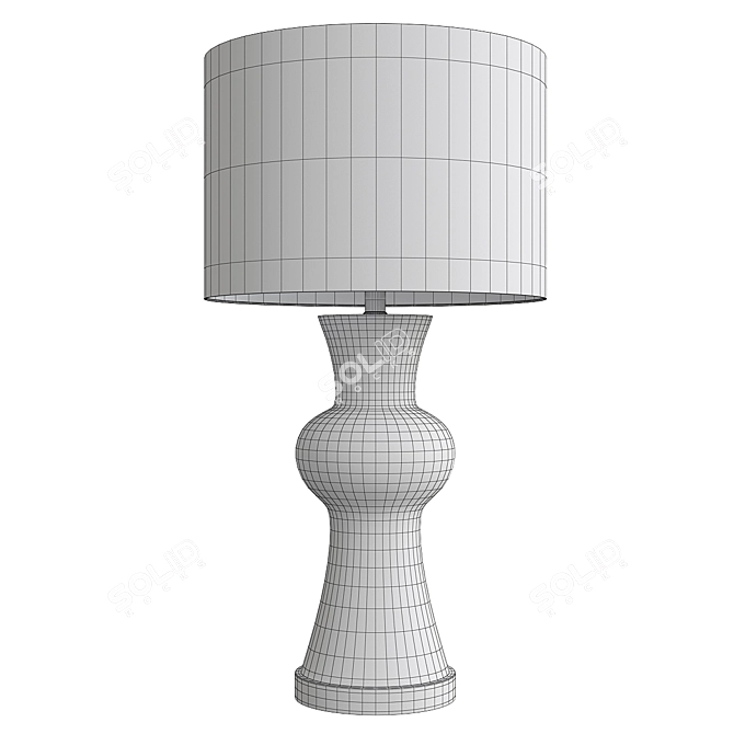 Coastal Chic Rockport Beach Table Lamp 3D model image 2