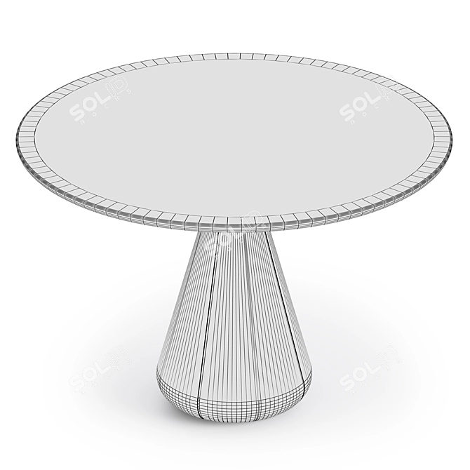 Pendhapa Udukkai Circular Table 3D model image 3