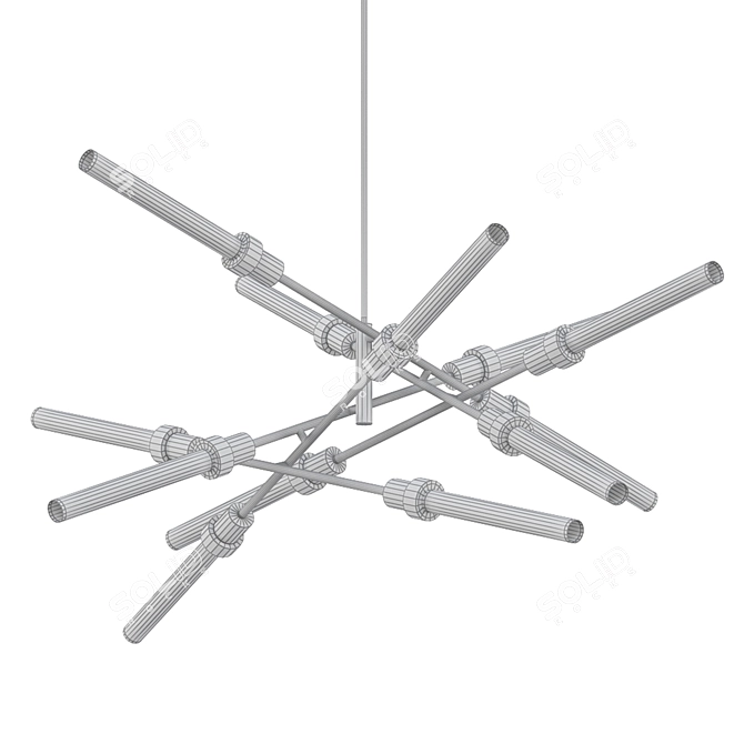 Radiant Dreams Chandelier 3D model image 2