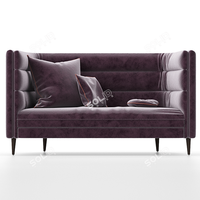 Elvie RD ArianeSke Velvet Sofa 3D model image 2