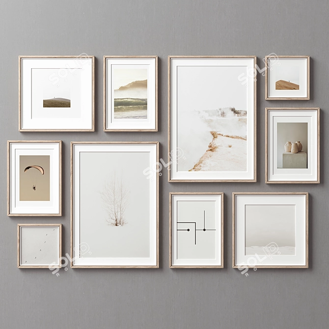 Versatile Collection of 10 Picture Frames 3D model image 4