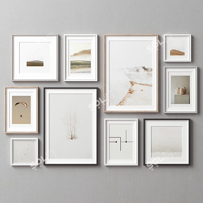 Versatile Collection of 10 Picture Frames 3D model image 7