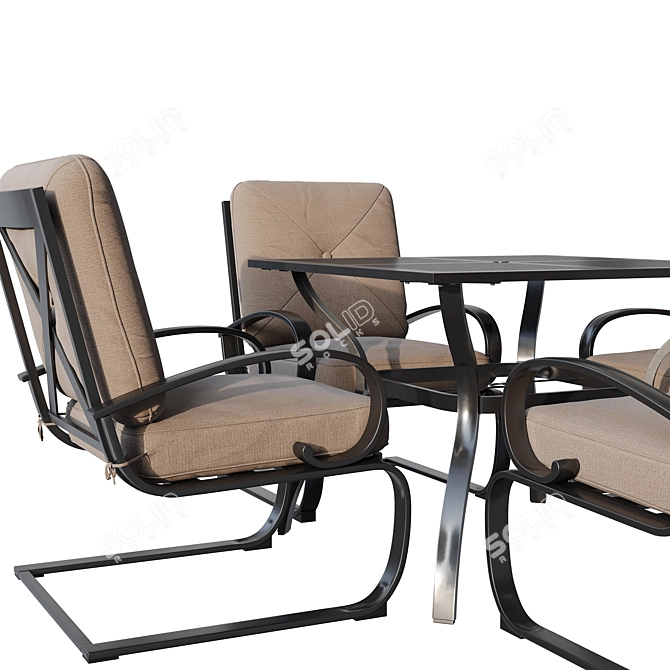 Cedar Creek Outdoor Lounge Set 3D model image 2