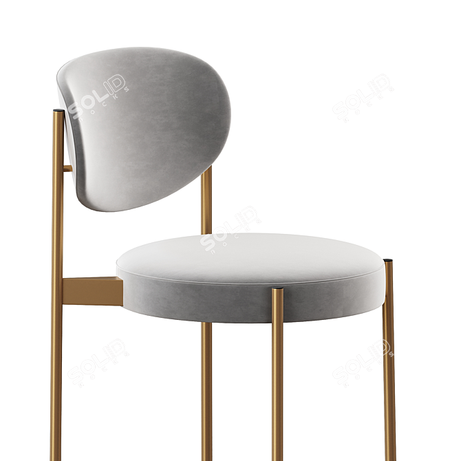 Sleek Varpen Chair Series 3D model image 2