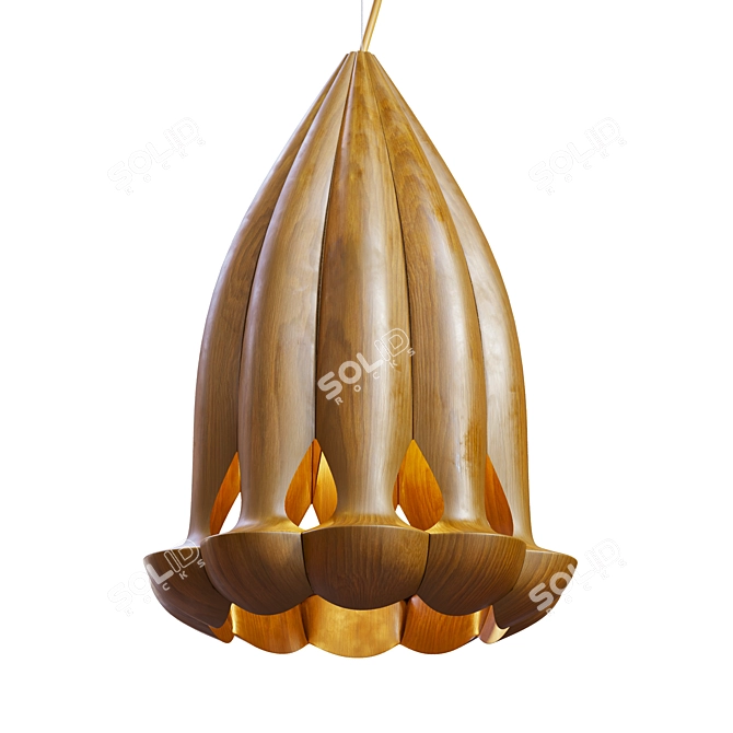 Cherry Blossom Pendant Light 3D model image 3