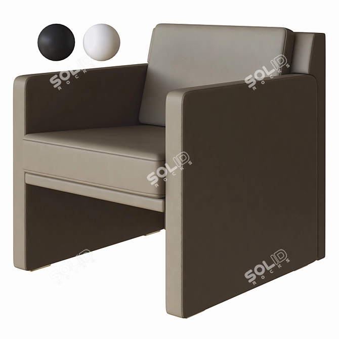 Elegant Ego Armchair by Rolf 3D model image 1