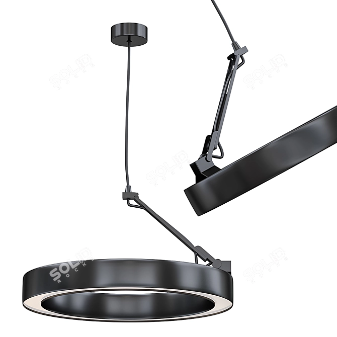 Sleek Mini Pendant Light 3D model image 1