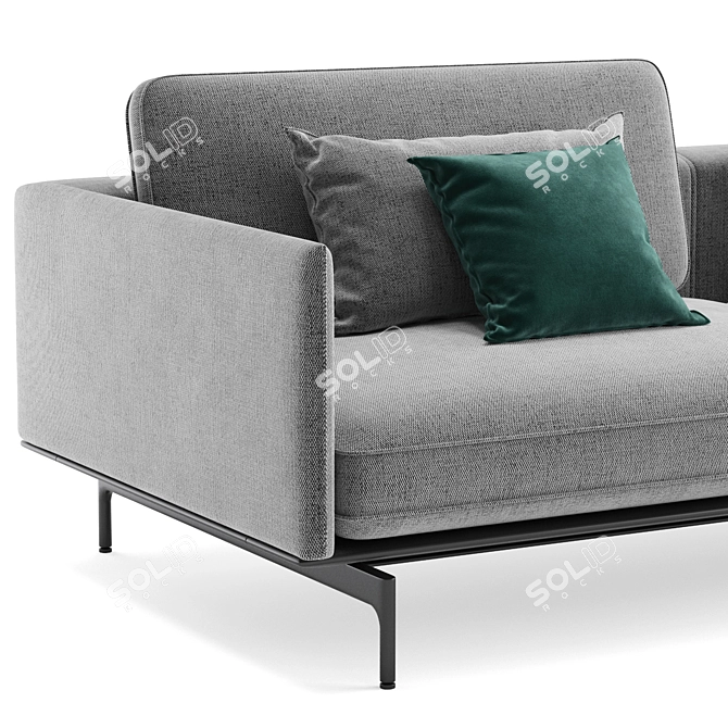 Modern and Luxurious Rolf Benz LIV Sofa 3D model image 3