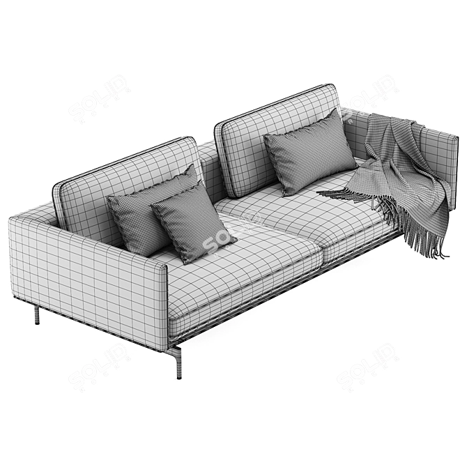 Modern and Luxurious Rolf Benz LIV Sofa 3D model image 6