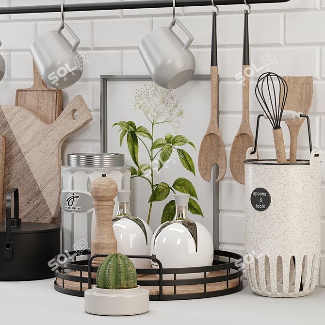 Sleek Kitchen Essentials - 2018 3D model image 2