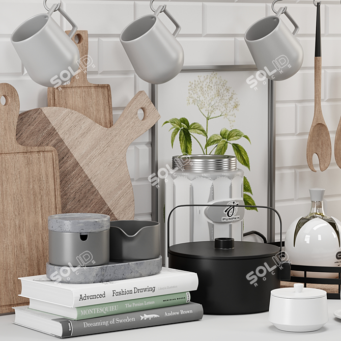 Sleek Kitchen Essentials - 2018 3D model image 4