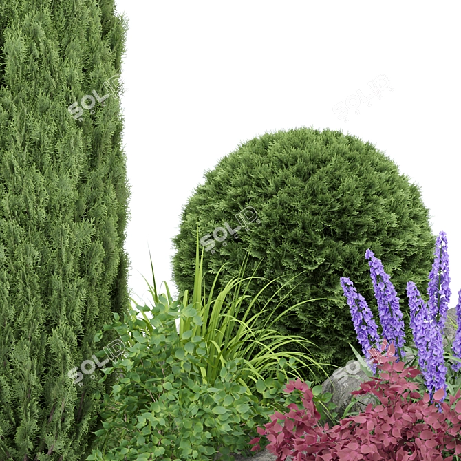 Exquisite Outdoor Plant Collection 3D model image 3