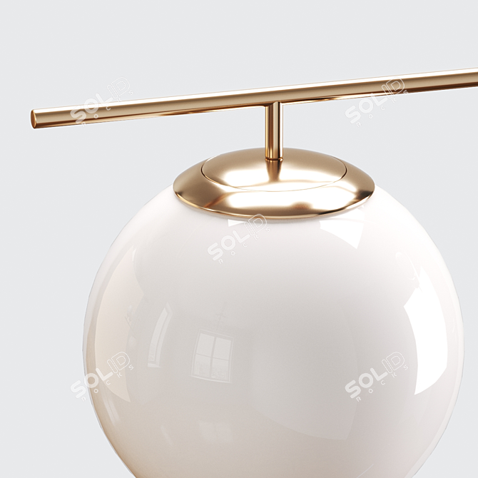 Modern Hanging Lamps: Gold or Black 3D model image 3