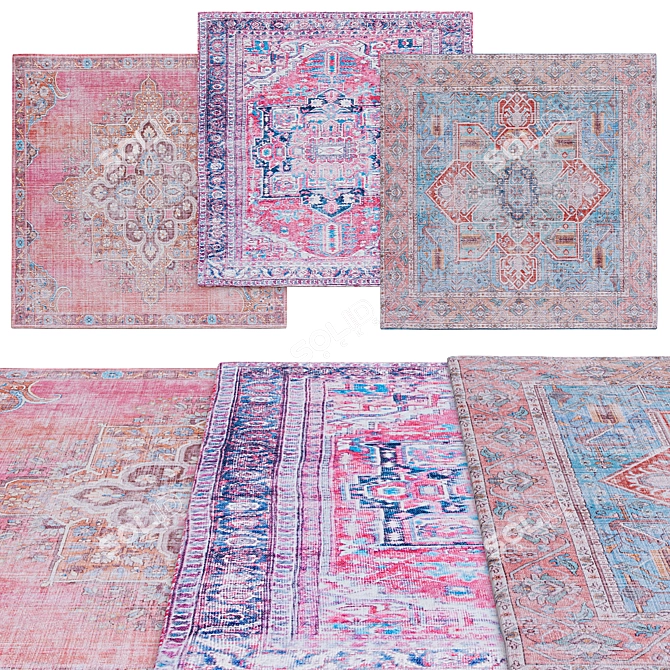 Square Rugs Collection | Multiple Sizes 3D model image 1