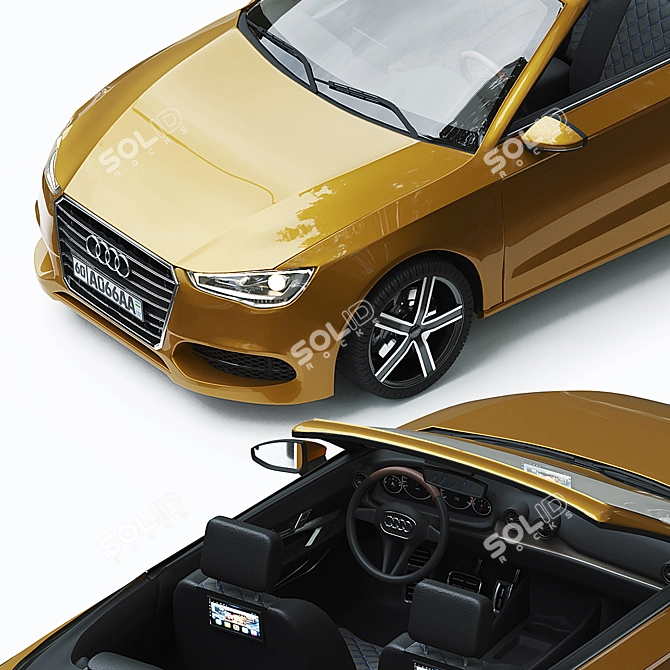 Exhilarating Audi C3 Convertible 3D model image 4
