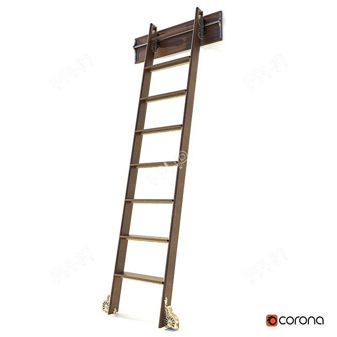 Versatile Folding Ladder 3D model image 8