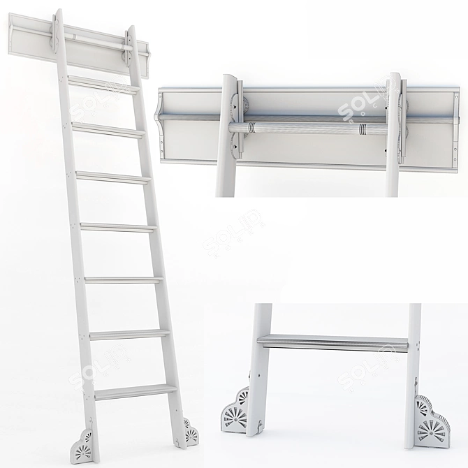 Versatile Folding Ladder 3D model image 11