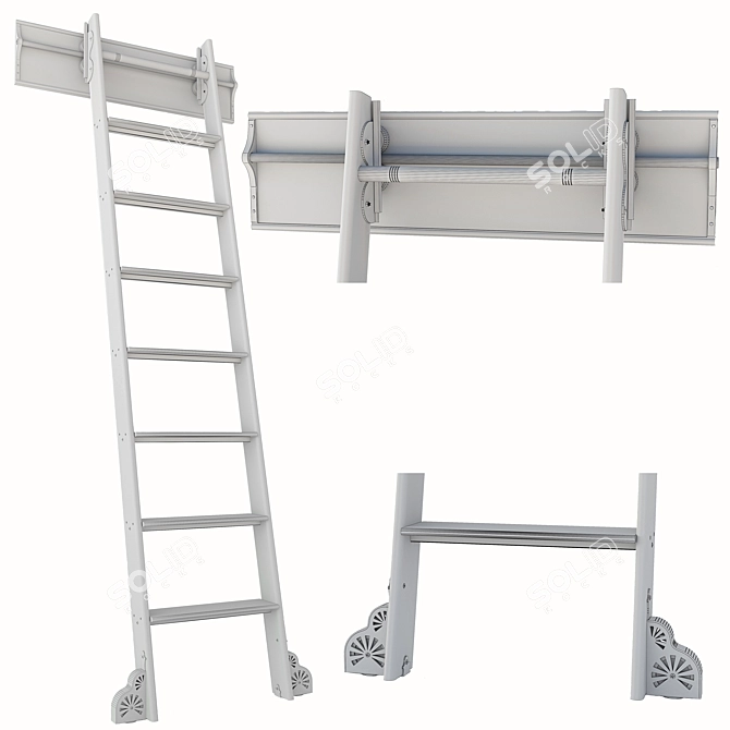 Versatile Folding Ladder 3D model image 12