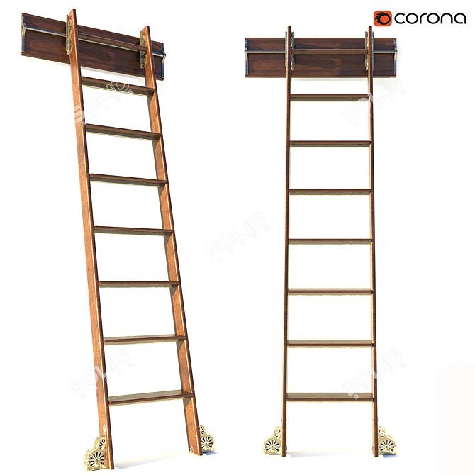 Versatile Folding Ladder 3D model image 13