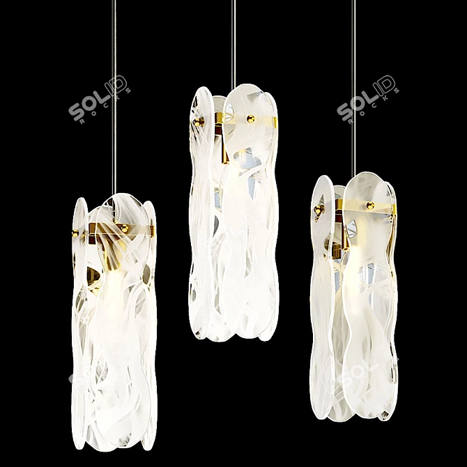 Elegant Belinda Pendant Lamp 3D model image 1