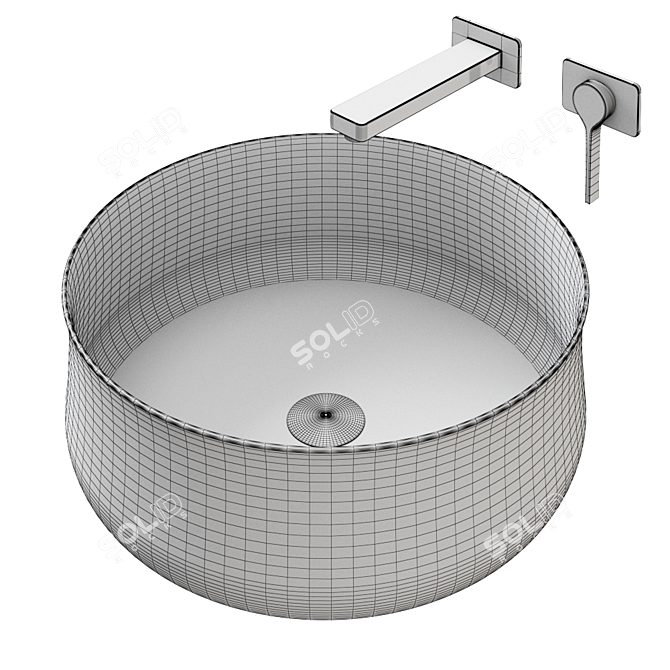 Title: Sleek Kaldewei Ming Washbasin 3D model image 4