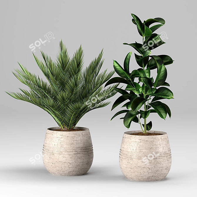 Lush Greenery Collection for Vibrant Interiors 3D model image 3