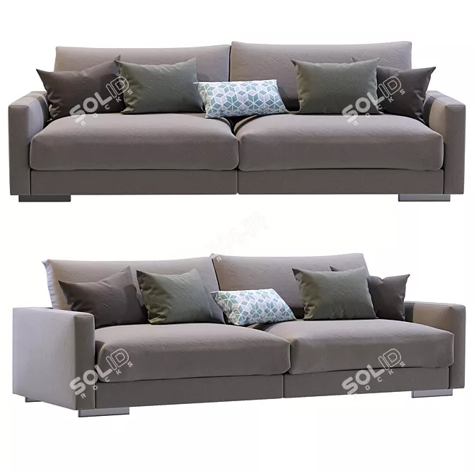 Modern Flexform Magnum Sofa - Timeless Elegance 3D model image 1