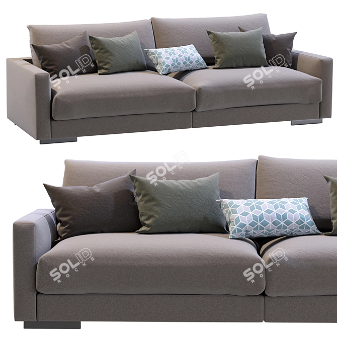 Modern Flexform Magnum Sofa - Timeless Elegance 3D model image 2