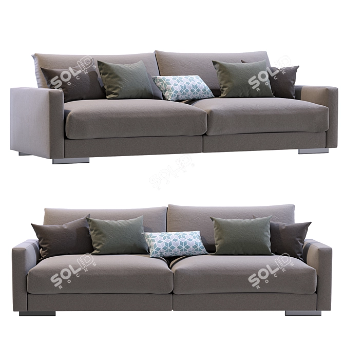 Modern Flexform Magnum Sofa - Timeless Elegance 3D model image 3