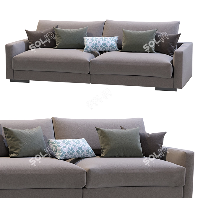 Modern Flexform Magnum Sofa - Timeless Elegance 3D model image 4
