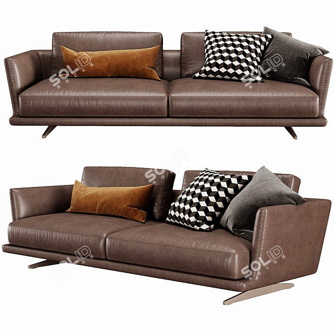 Elegant DITRE ITALIA Royal Sofa 3D model image 1