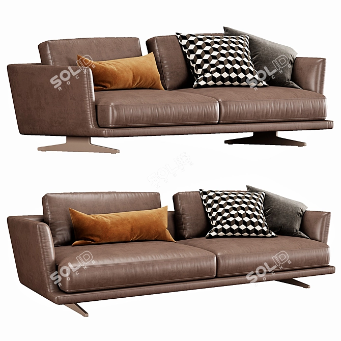 Elegant DITRE ITALIA Royal Sofa 3D model image 2