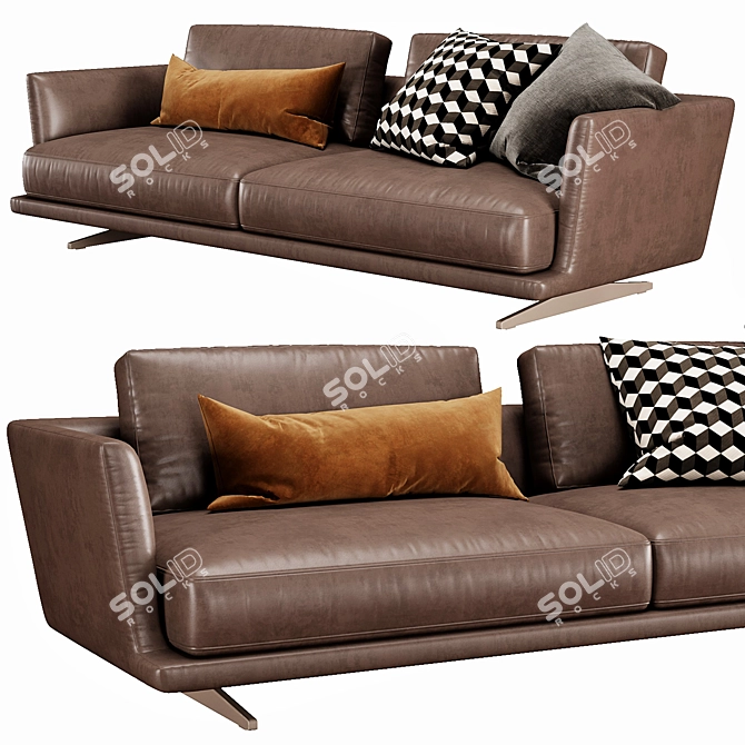 Elegant DITRE ITALIA Royal Sofa 3D model image 4