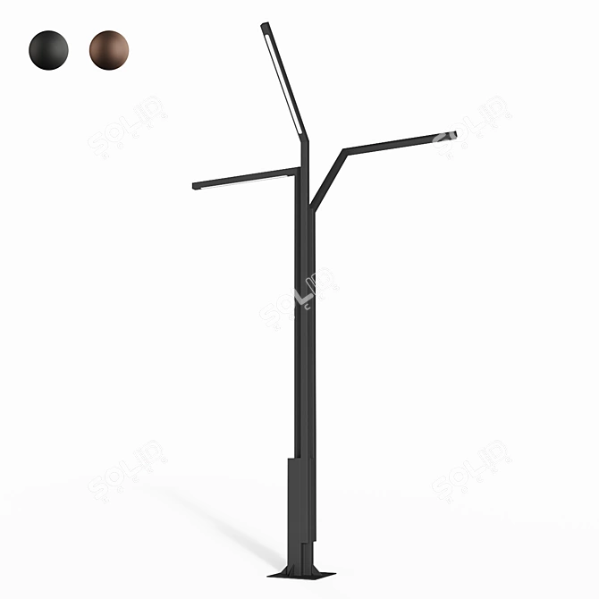 Sleek Palo Alto Outdoor Illumination 3D model image 1