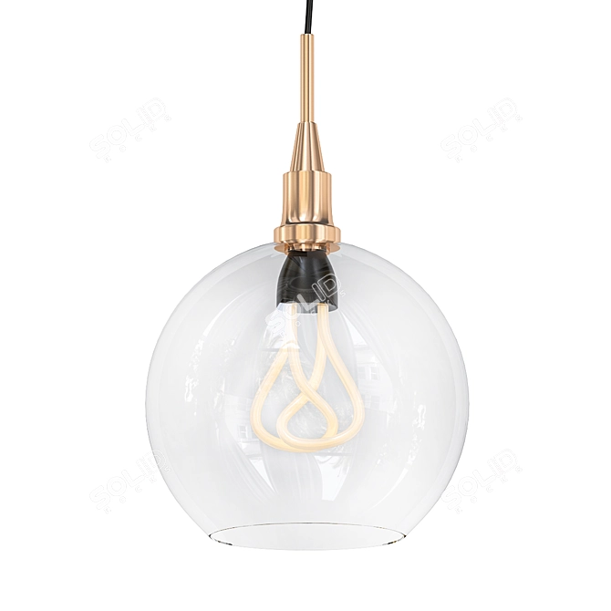 Elegant Keepsake Pendant 3D model image 1