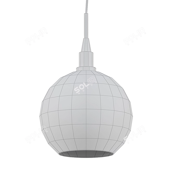 Elegant Keepsake Pendant 3D model image 2