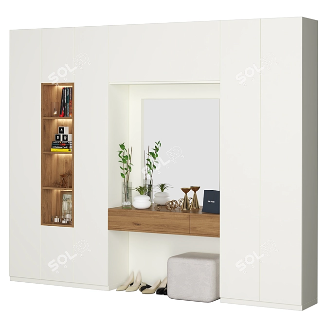 Modern Hallway Console Set 3D model image 2