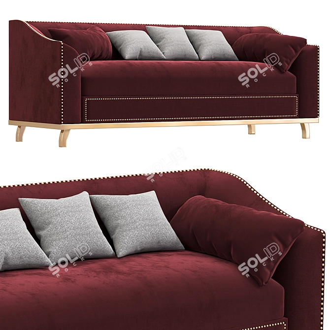  Elegant Cardinal Sofa: 2015, 3D Max, OBJ, FBX 3D model image 4