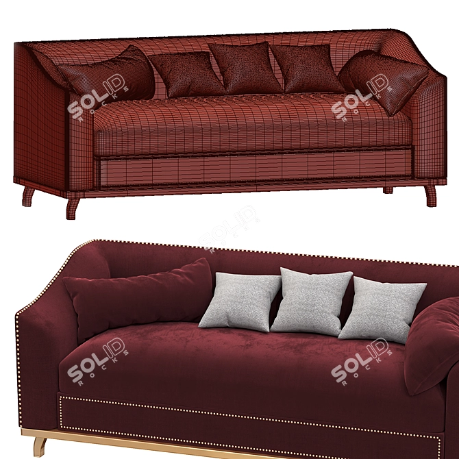  Elegant Cardinal Sofa: 2015, 3D Max, OBJ, FBX 3D model image 6