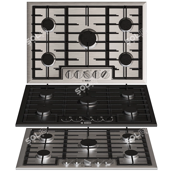 Effortless Cooking with BOSCH Series8 Hobs 3D model image 3