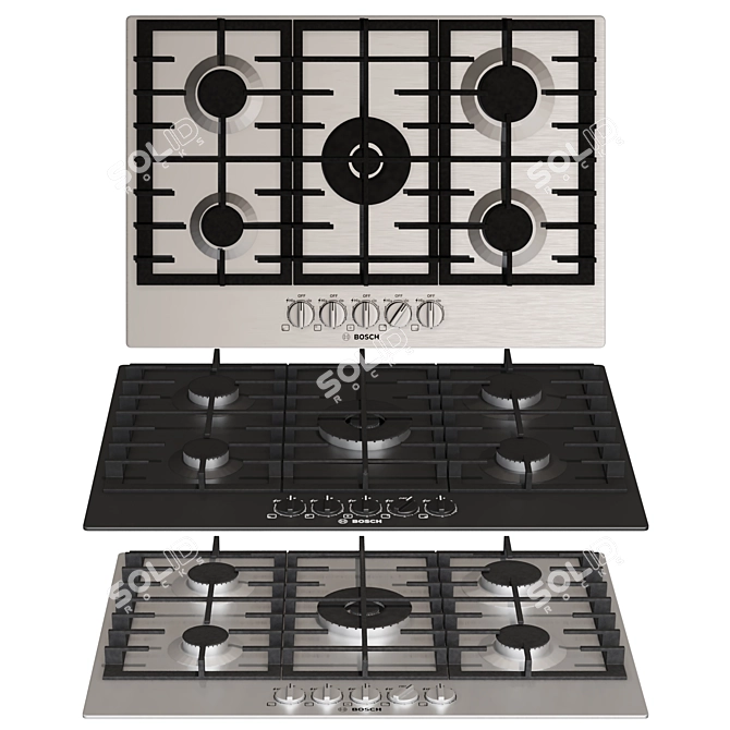 Effortless Cooking with BOSCH Series8 Hobs 3D model image 5