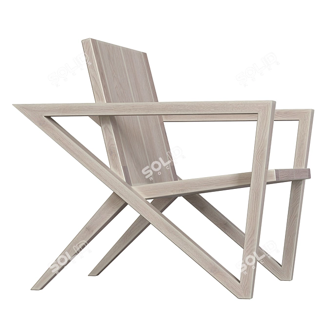 Elegant Line Chair: Hyojoo 3D model image 2